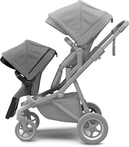 Прогулочное кресло Thule Sleek Sibling Seat (Grey Melange on Black) 11000210 670:500 - Фото 3