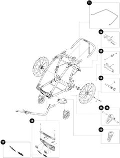 Детская коляска Thule Chariot Cross Single (Alaska) 10202022