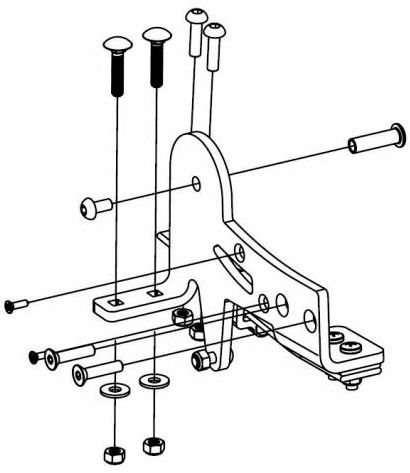 Right suspension assembly 40105354 (Chariot Sport) 670:500 - Фото