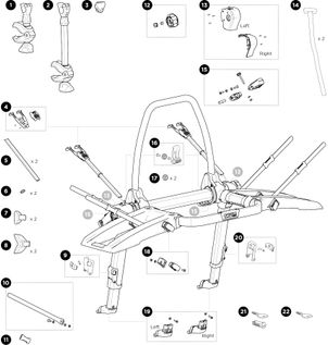 Велокрепление Thule OutWay Platform 993001