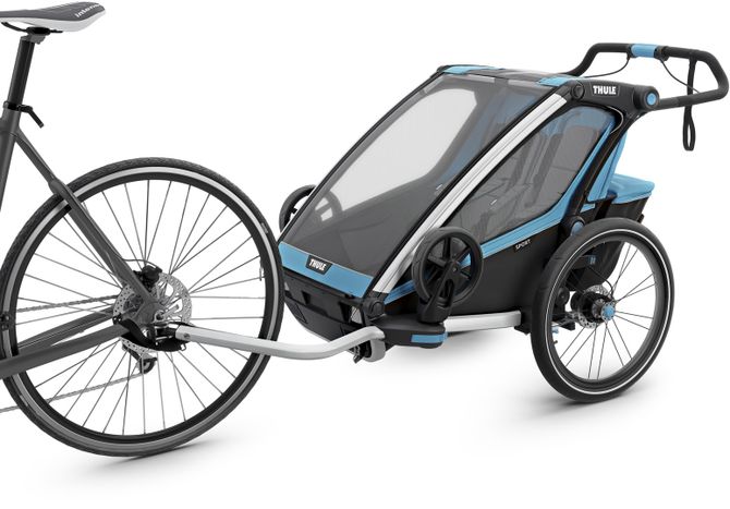 Детская коляска Thule Chariot Sport Double (Blue-Black) 10201015 670:500 - Фото 2