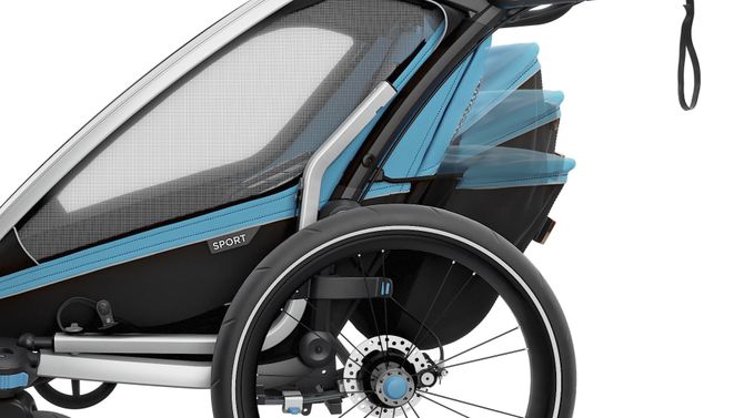 Детская коляска Thule Chariot Sport Double (Blue-Black) 10201015 670:500 - Фото 12