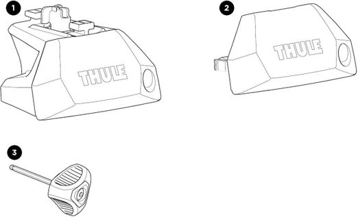 Feet Thule Evo Flush Rail 7106