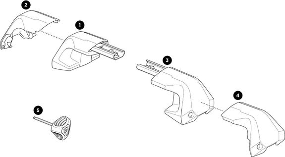 Rack feet Thule Edge Clamp 720500