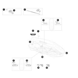 Roof box Thule Motion 3 XL (Titan)