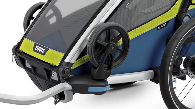 Детская коляска Thule Chariot Sport Double (Chartreuse-Mykonos) 10201016 670:500 - Фото 6