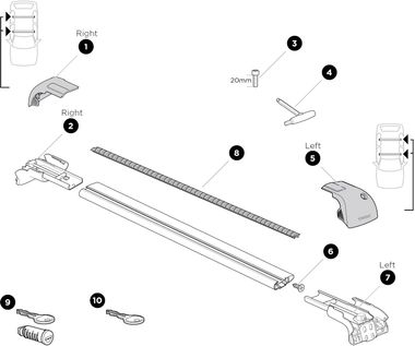 Багажная система Thule Wingbar Edge 9591