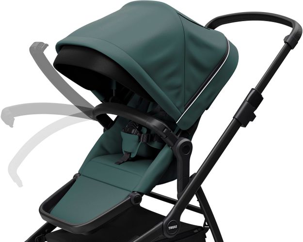 Beshikli aravacha Thule Sleek (Mallard Green on Black) 11000028 670:500 - Фото 8