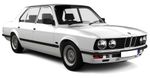 E28 4-doors Sedan from 1985 to 1988 rain gutters