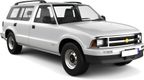 S-10 5-дверный SUV с 1983 по 1994 рейлинги