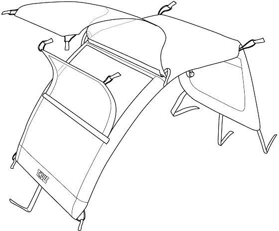 Накидка от дождя и мошек 54799 (Courier Dog Trailer Kit) 670:500 - Фото