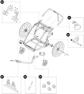 Детская коляска Thule Chariot Cross Double (Alaska) 10202024