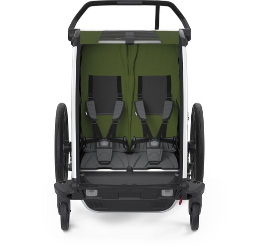 Детская коляска Thule Chariot Cab Double (Cypress Green) 10204021 670:500 - Фото 4