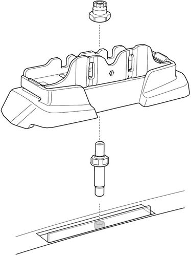 Монтажный комплект Thule 187002 для BMW 3-series (E90; F30) 2004-2019 670:500 - Фото 2