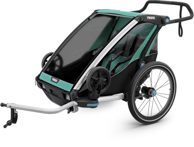 Детская коляска Thule Chariot Lite Double (Blue Grass-Black) 10203007 670:500 - Фото