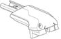 Complete foot right 54744 (Raised Rail Edge)