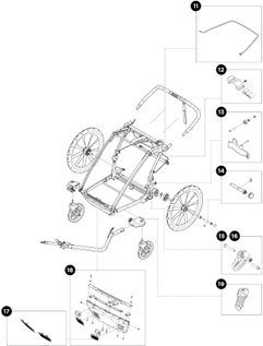 Детская коляска Thule Chariot Cross Double (Alaska) 10202024