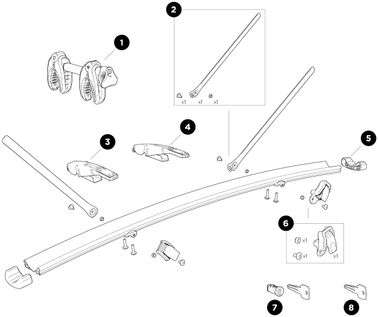 Thule VeloSpace XT velosiped adapteri qora 938110