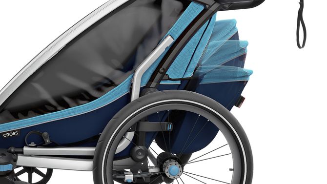 Детская коляска Thule Chariot Cross Double (Blue-Poseidon) 2019 10202013 670:500 - Фото 11