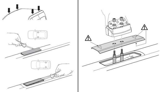 Монтажный комплект Thule 3042 для Honda CR-V (mkIII) 2007-2012 670:500 - Фото 2