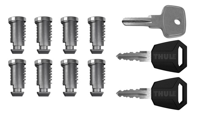 К-т ключей с личинками (8шт) Thule One-Key System 4508 670:500 - Фото