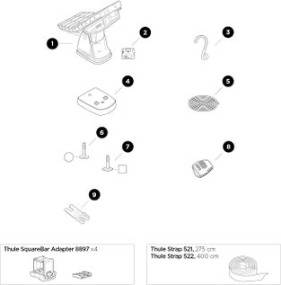 Крепление для каяка Thule DockGrip 895