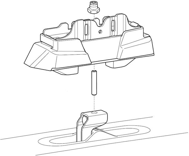 Монтажный комплект Thule 187139 для Rivian R1T / R1S (mkI) 2021→ 670:500 - Фото 2