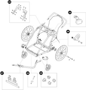 Детская коляска Thule Chariot Sport Double (Black) 10201012