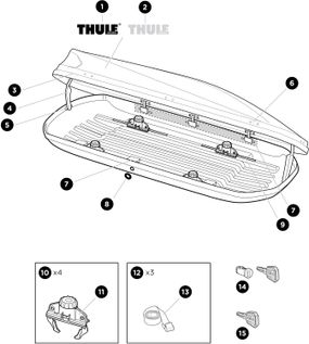 Roof box Thule Touring L (780) Black 634801