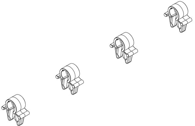 Cable clip (4pcs) 52540 (EasyFold XT, VeloCompact, VeloSpace, Onto) 670:500 - Фото