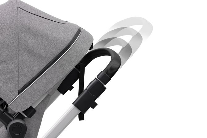 Stroller with bassinet Thule Sleek (Grey Melange) 670:500 - Фото 10