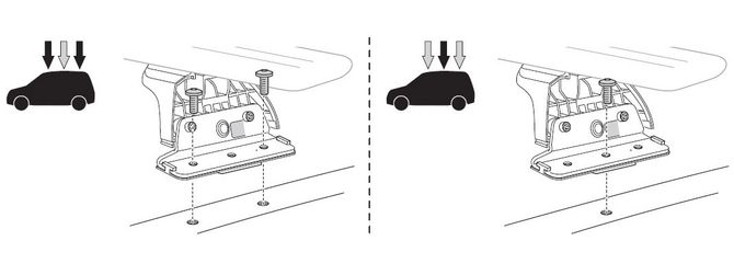 Монтажный комплект Thule 3088 для Fiat Doblo (mkII) 2010-2022; Opel Combo (mkIV)(D) 2011-2017 670:500 - Фото 2