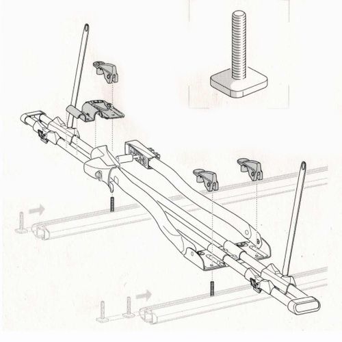 Адаптер Thule T-Track 8892 670:500 - Фото 5