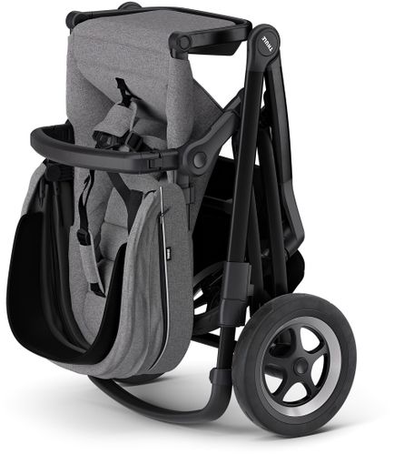 Stroller with bassinet Thule Sleek (Black/Grey Melange) 11000023 670:500 - Фото 5