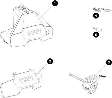 Опоры Thule Evo Clamp 7105