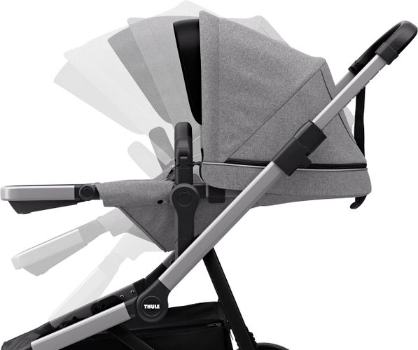 Stroller with bassinet Thule Sleek (Grey Melange) 670:500 - Фото 7