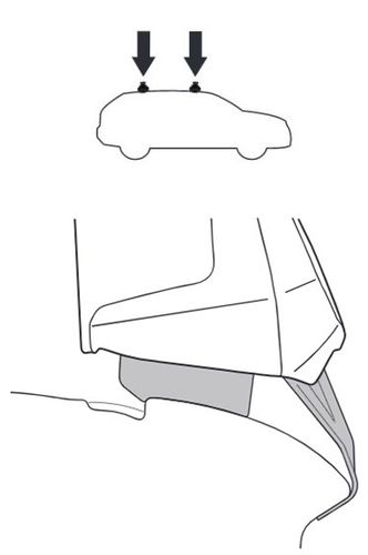 Монтажний комплект Thule 145169 для Nissan Micra (mkIV)(K13) 2010-2016 670:500 - Фото 2