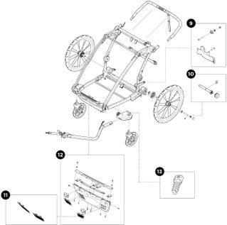 Детская коляска Thule Chariot Lite Double (Agave) 10203022