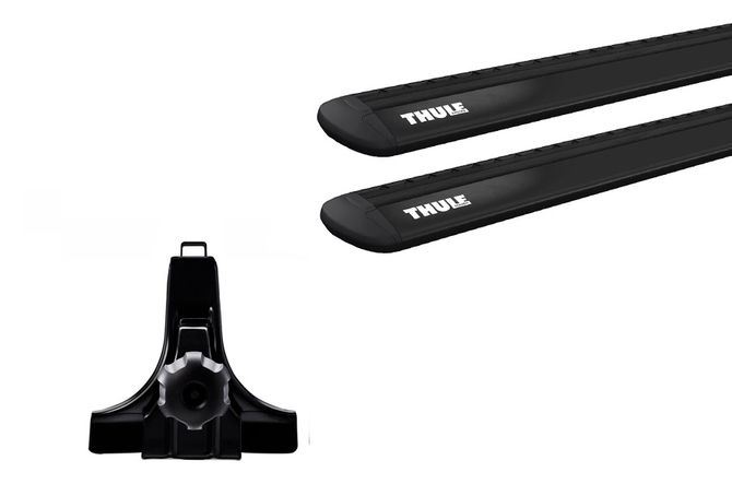 Uyingizda tokchasi (15 sm) Thule Wingbar Evo Black (1,50 m) 670:500 - Фото 2