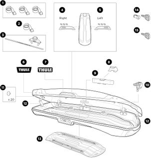 Box Thule Vector Alpine Black