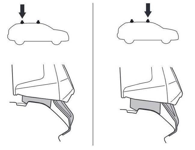 Fit Kit Thule 5001 for Toyota Prius (mkIII) 2009-2015 670:500 - Фото 2