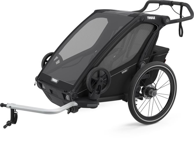 Детская коляска Thule Chariot Sport Double (Midnight Black) 10201023 670:500 - Фото