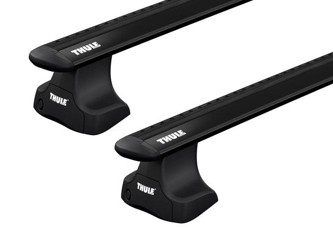 Багажник на гладкую крышу Thule Wingbar Evo Rapid Black для Mercedes-Benz E-Class (W211)(седан) 2002-2009 670:500 - Фото